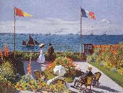 Claude Monet Jardin a Sainte Adresse oil painting on canvas